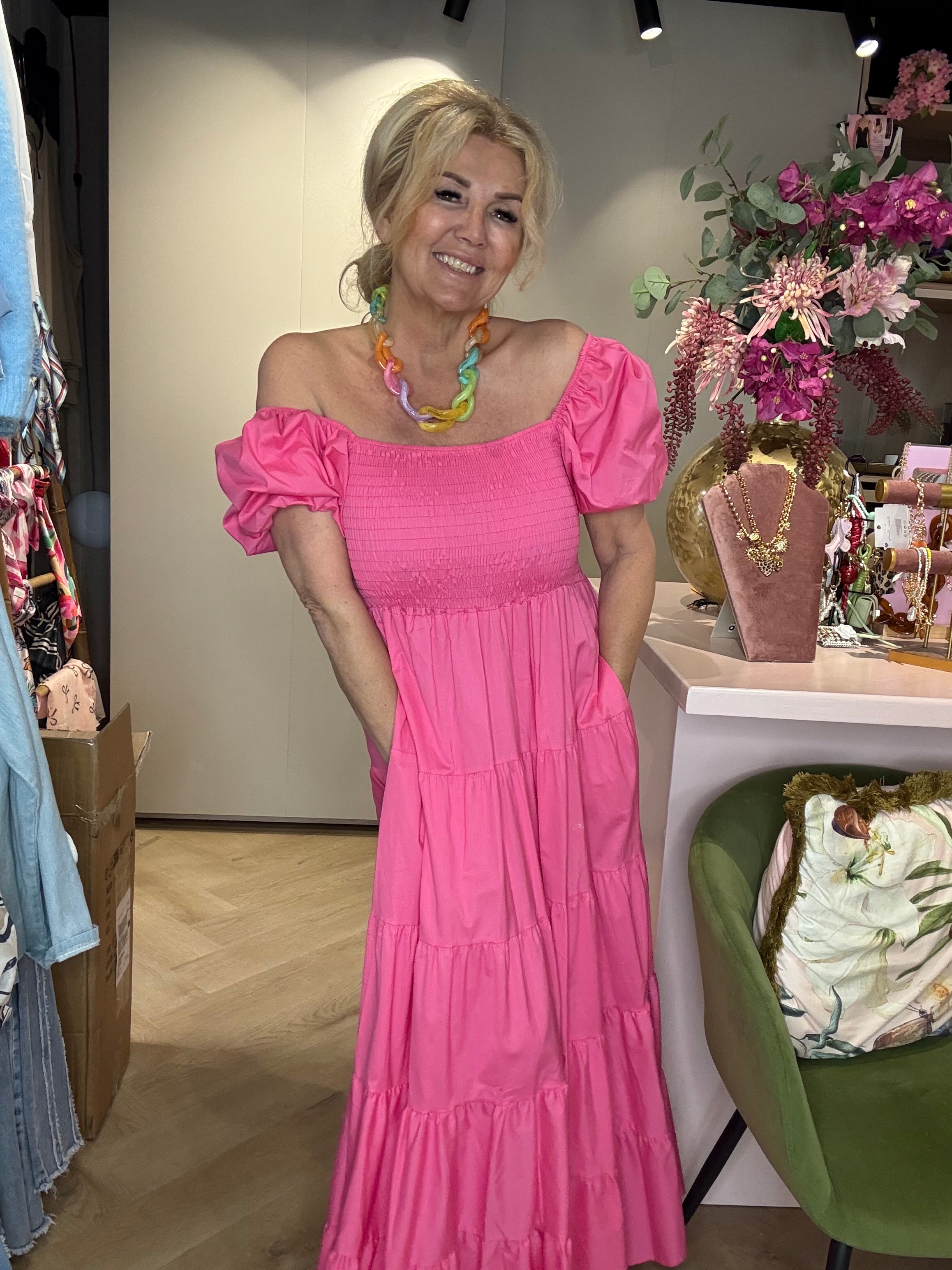 Jurk Tropicana Fuchsia